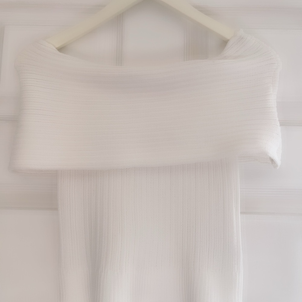 SHEIN White Cowl Neck Sweater